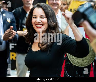 SAG-AFTRA President Fran Drescher arrives for the 2024 White House ...