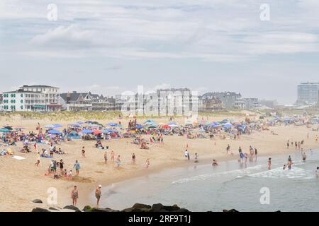 A view of the beach. Stock Photo