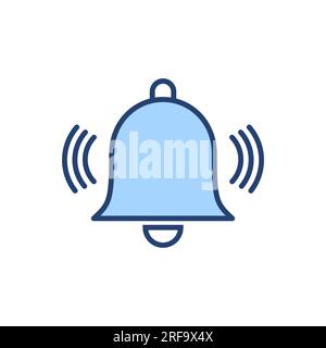 Bell icon vector. Notification sign and symbol for web site design Stock Vector