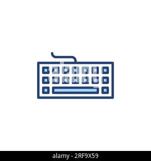 Keyboard icon vector. keyboard sign and symbol Stock Vector