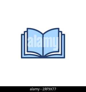 Book icon vector. open book sign and symbol. ebook icon Stock Vector