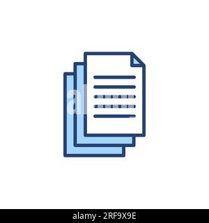 Document icon vector. Paper sign and symbol. File Icon Stock Vector