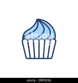 Cup cake icon vector. Cup cake sign and symbol Stock Vector