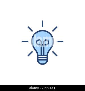 Lamp icon vector. Light bulb sign and symbol. idea symbol. Stock Vector