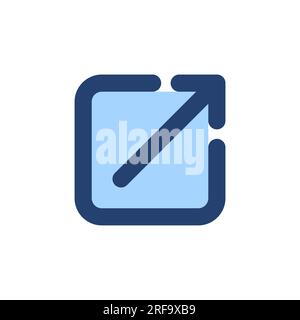 External link icon vector. link sign and symbol. hyperlink symbol Stock Vector