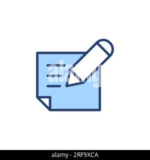 Note icon vector. notepad sign and symbol Stock Vector