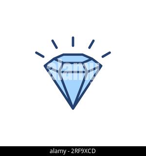 Diamond icon vector. diamond gems sign and symbol Stock Vector