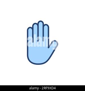 Hand icon vector. hand sign and symbol. palm Stock Vector