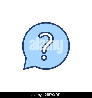 Question icon vector. question mark sign and symbol Stock Vector