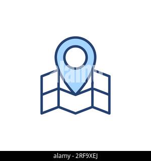 Maps and pin icon vector. location sign and symbol. geo locate, pointer icon. Stock Vector