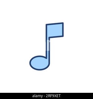 Music icon vector. note music sign and symbol Stock Vector