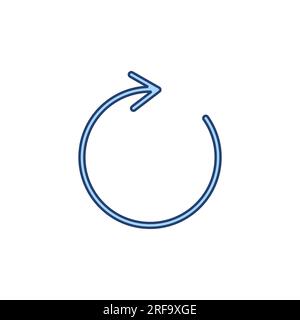 Refresh icon vector. Reload sign and symbol. Update icon. Stock Vector