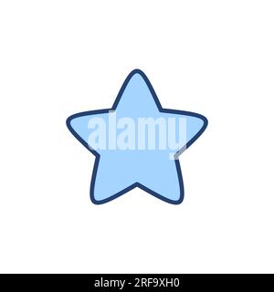 Star icon vector. rating sign and symbol. favourite star icon Stock Vector