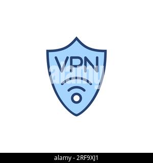 Vpn icon vector. Private network sign and symbol. virtual private network icon. Stock Vector