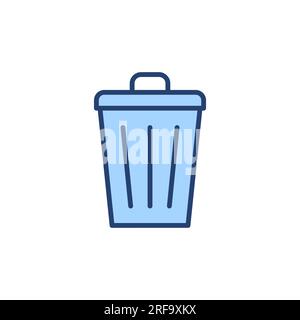 Trash icon vector. trash can icon. delete sign and symbol. Stock Vector