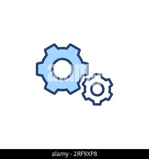 Setting icon vector. Cog sign and symbol. Gear Sign Stock Vector