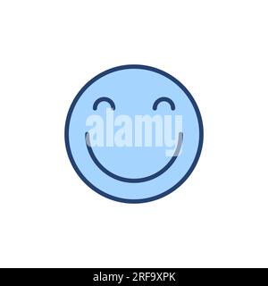 Smile icon vector. smile emoticon icon. feedback sign and symbol Stock Vector