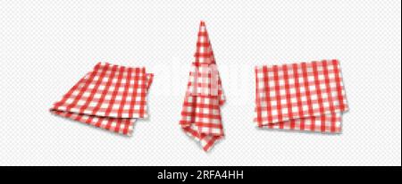 Red cloth isolated on transparent background Vector Image