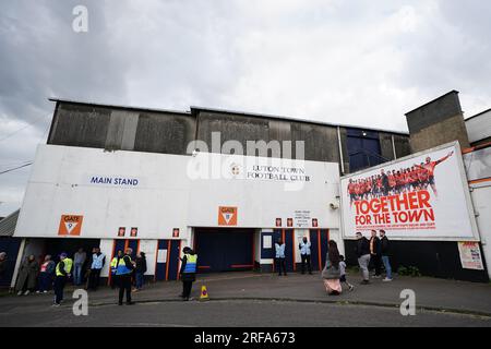 File photo dated 16-05-2023 of A general view outside of Kenilworth Road, Luton. Their modest Kenilworth Road home may look out of place among the elite but the Hatters have earned their spot and their spirit can serve them well. Issue date: Wednesday August 2, 2023. Stock Photo