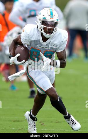 Dolphins WR Braylon Sanders carted off at training camp practice