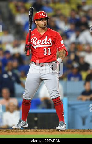 LOS ANGELES, CA - JULY 29: Cincinnati Reds designated hitter Christian  Encarnacion-Strand (33) at bat during the MLB game between the Cincinnati  Reds and the Los Angeles Dodgers on July 29, 2023