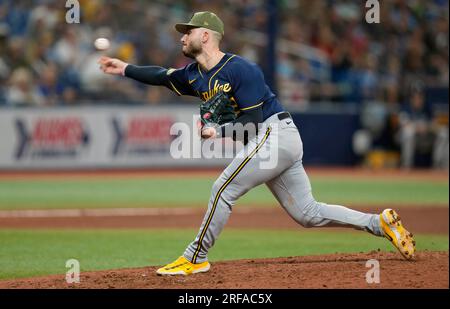 Arizona Diamondbacks' Evan Longoria hits against the Milwaukee Brewers  during the first inning of a baseball game, Monday, April 10, 2023, in  Phoenix. (AP Photo/Matt York Stock Photo - Alamy