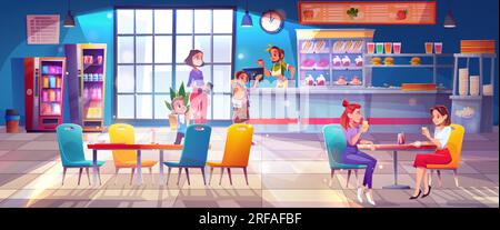 https://l450v.alamy.com/450v/2rfafbf/school-canteen-for-kid-student-eat-meal-vector-cartoon-illustration-college-kitchen-room-with-child-in-queue-and-staff-cafe-interior-design-for-pupi-2rfafbf.jpg