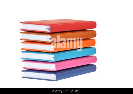stack of books isolated on white background. Stock Photo