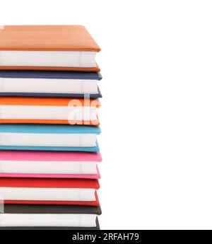stack of books isolated on white background. Stock Photo