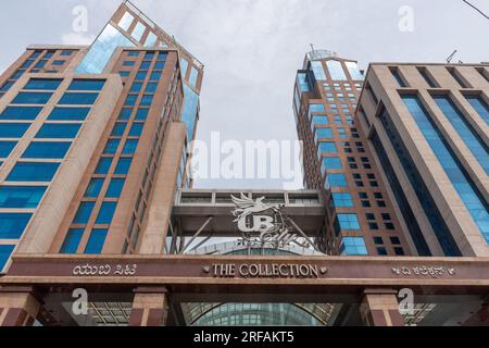 Bangalore - November 2, 2014: UB City is a prominent landmark in the Indian IT capital city of Bangalore or Bengaluru Stock Photo