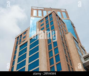 Highrises in the Indian IT capital city of Bangalore or Bengaluru Stock Photo