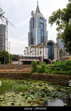 Highrises in the Indian IT capital city of Bangalore or Bengaluru Stock Photo