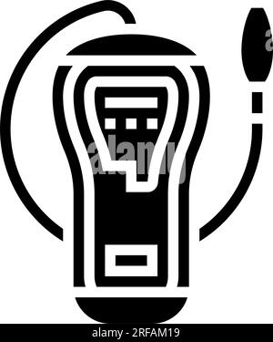 Gas detector black glyph icon Stock Vector Image & Art - Alamy