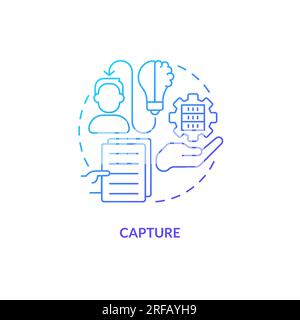2D gradient implicit knowledge linear icon concept Stock Vector Image ...