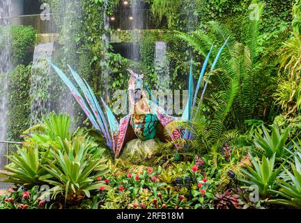 Avatar The Experience at Gardens By The Bay inside the Cloud Forest greenhouse, Singapore Stock Photo