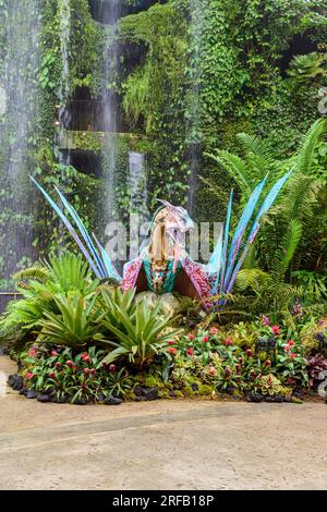 Avatar The Experience at Gardens By The Bay inside the Cloud Forest greenhouse, Singapore Stock Photo