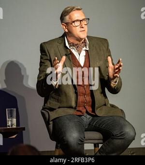 Graeme Hall talks about his book at Wantage Literary Festival Stock Photo