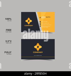 Modern Creative and Clean Business Card Template Stock Vector