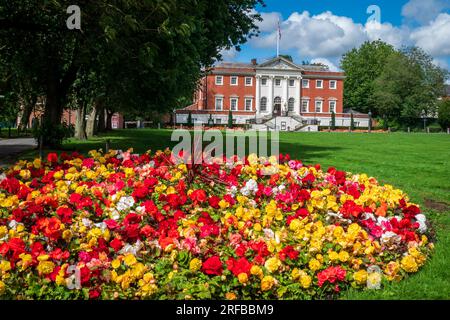 Warrington Town Hall. The hall was designed by James Gibbs and built in 1750 for Thomas Patten, Esq., it is also known as Bank Hall. Stock Photo