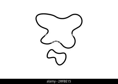 Paint Splatter icon. icon related to painting. line icon style. Simple vector design editable Stock Vector