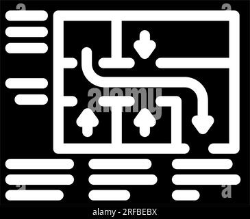 safety plan emergency glyph icon vector illustration Stock Vector