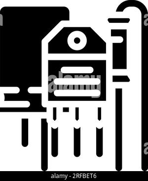 iot electronic technology glyph icon vector illustration Stock Vector ...