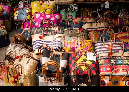 Street market stall, Marseillan, Herault, Occitanie, France Stock Photo