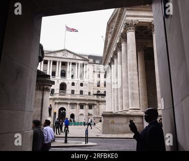 A view of the Bank of England as it is poised to raise interest rates ...