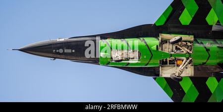 Belgian Air Force F-16 Solo Display 'Dream Viper' at the Royal International Air Tattoo 2023 Stock Photo