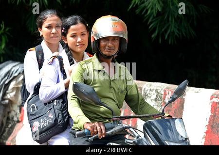 Khagrachhari, Bangladesh - July 23, 2023: The same educational curriculum system for the tribal and Bengali students of the hilly regions of Banglades Stock Photo