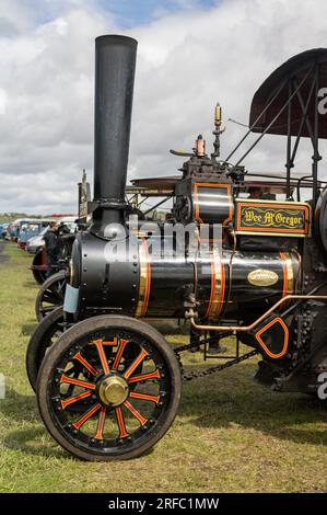 John Fowler traction engine. Cumbria Steam Gathering 2023. Stock Photo