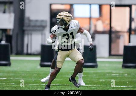 New Orleans Saints defensive end Cameron Jordan (94) warms up before an NFL  football game in New Orleans, Sunday, Sept. 10, 2023. (AP Photo/Gerald  Herbert Stock Photo - Alamy