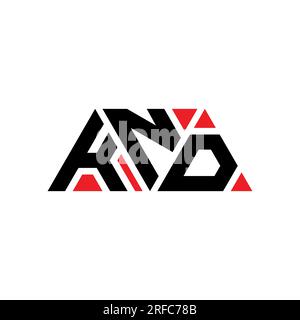 Knd Vector KND triangle letter logo design with triangle shape. KND triangle logo ...