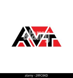 KLT triangle letter logo design with triangle shape. KLT triangle logo design monogram. KLT triangle vector logo template with red color. KLT triangul Stock Vector